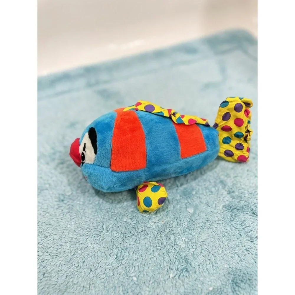 Allentown Toy Co.‎ 1995 Plush Clownfish Stuffed Animal With Polka Dot Accents